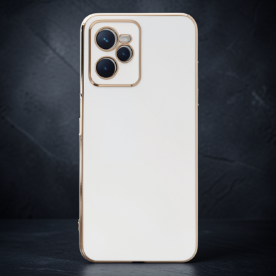 Realme C35 Kılıf Volet Silikon - Beyaz