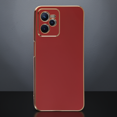 Realme C35 Kılıf Volet Silikon - Kırmızı