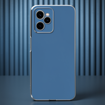Realme C35 Kılıf Volet Silikon - Mavi