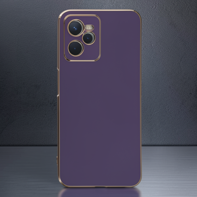Realme C35 Kılıf Volet Silikon - Mor
