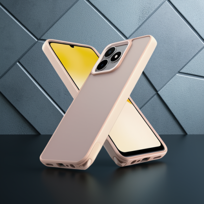 Realme C53 Kılıf Elegant Kapak - Pudra