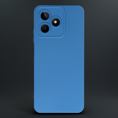 Realme C53 Kılıf Nano İçi Kadife Silikon - Mavi