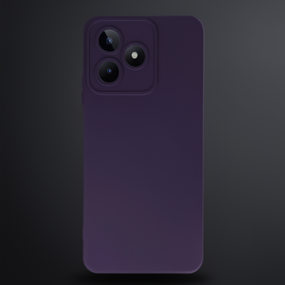 Realme C53 Kılıf Nano İçi Kadife Silikon - Mor
