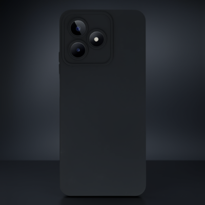 Realme C53 Kılıf Nano İçi Kadife Silikon - Siyah