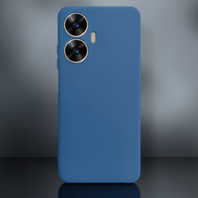 Realme C55 Kılıf First Silikon - Mavi