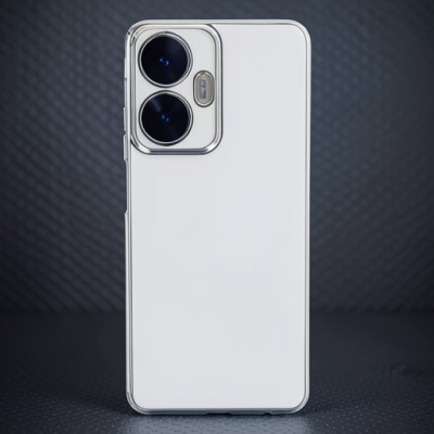 Realme C55 Kılıf Volet Silikon - Beyaz