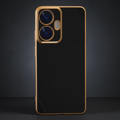 Realme C55 Kılıf Volet Silikon - Siyah