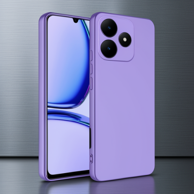 Realme C61 Kılıf First Silikon - Lila