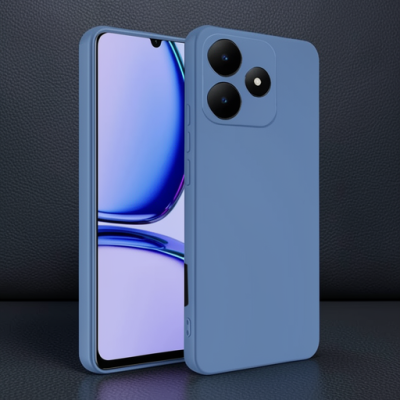 Realme C61 Kılıf First Silikon - Mavi