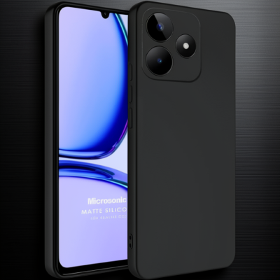 Realme C61 Kılıf First Silikon - Siyah
