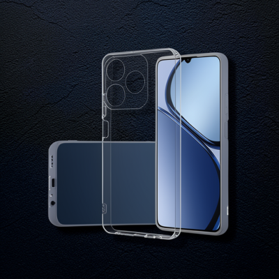 Realme C61 Kılıf Lüx Şeffaf Silikon
