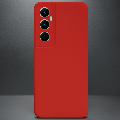 Realme C65 Kılıf First Silikon - Kırmızı