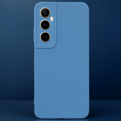 Realme C65 Kılıf First Silikon - Mavi