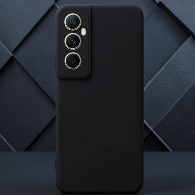 Realme C65 Kılıf First Silikon - Siyah