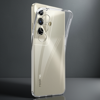 Realme C65 Kılıf Lüx Şeffaf Silikon