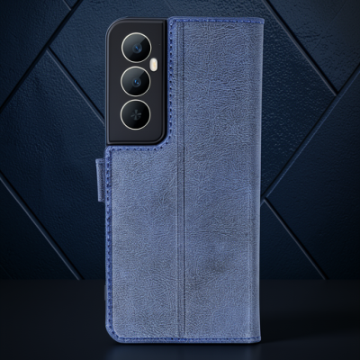 Realme C65 Kılıf Trend S Plus Kapaklı Kılıf - Lacivert