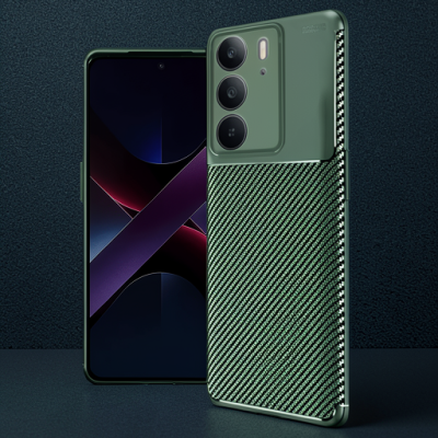 Realme C75 4g Auto Focus Karbon Kapak - Koyu Yeşil