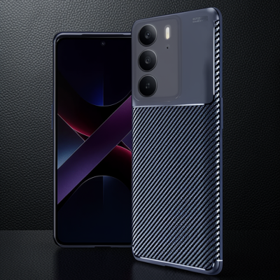 Realme C75 4g Auto Focus Karbon Kapak - Lacivert