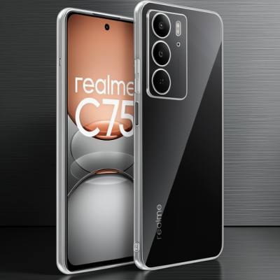 Realme C75 Kılıf Lüx Şeffaf Silikon