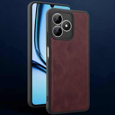 Realme Note 50 4g Kılıf Aras Deri Kapak - Bordo
