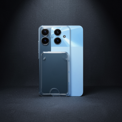 Realme Note 60 Kılıf Kart Şeffaf Silikon - Şeffaf