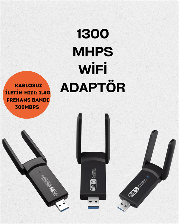 Realtek Chipsetli 5G Destekli Yüksek Hızlı Ağ Adaptörü
