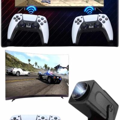 Retro Video Oyunu Konsolu Android Tv El Oyun Konsolu WIFI Taşınabilir Projeksiyon Cihazı