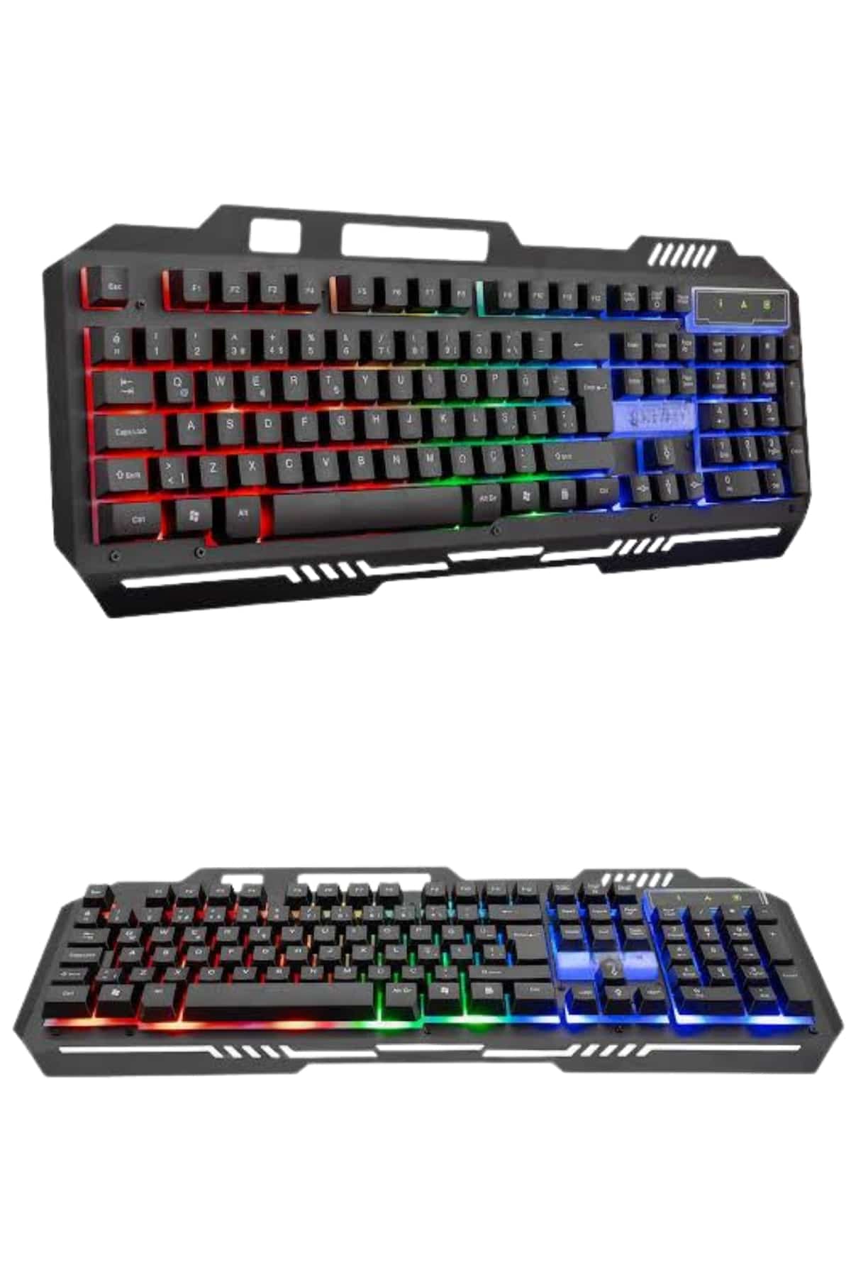 RGB Işıklı Gaming Oyuncu Klavye Q Klavye Mouse Hediyeli