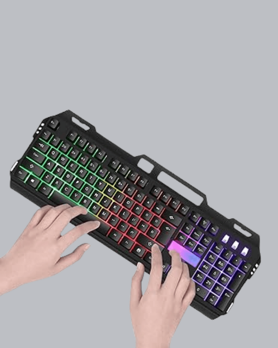 Profesyonel Oyuncu Klavye Mouse Seti – RGB Işıklı, Türkçe Q, DPI Ayarlı, Dayanıklı Gövde