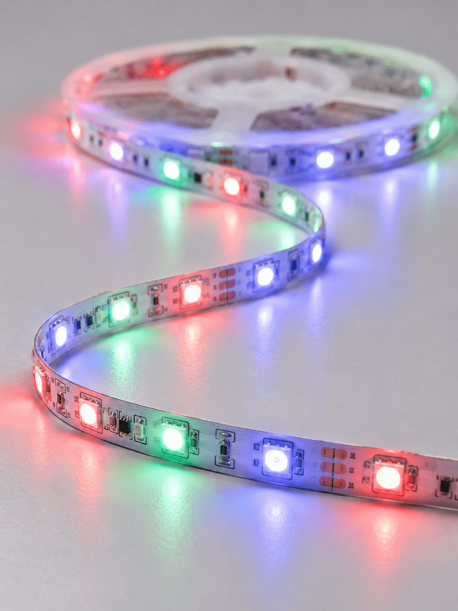 5M RGB Şerit LED Seti 12V 2835 SMD Kumandalı Ev Oda ve Dekoratif Ambiyans Aydınlatma
