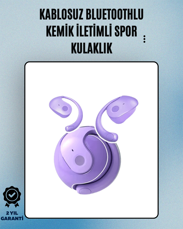 S05 Kablosuz Bluetooth 5.3 Kemik İletimli Spor Kulaklık – IPX4 Suya Dayanıklı, 6 Saat Pil Ömrü
