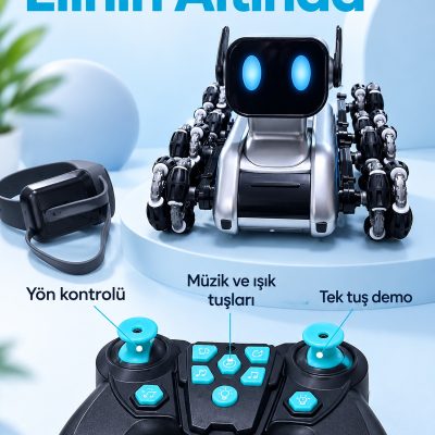 El Hareketleriyle Kontrol Edilen Kumandalı Robot Köpek