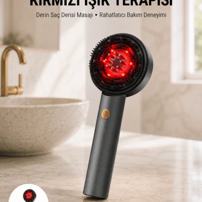 Saç Büyüme Destekleyici Elektrikli Masaj Tarak Yağ Aplikatörlü Yeni Nesil