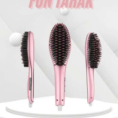 Saç Fırça Akıllı LCD Ekran Pratik Saç Düzleştirici Tarak Pratik Taşınabilir