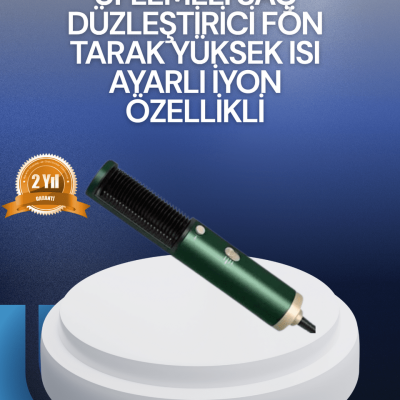 Saç Kurutma, Düzleştirici ve Tarak Tek Cihazda – 3 Kademeli Isı Ayarı