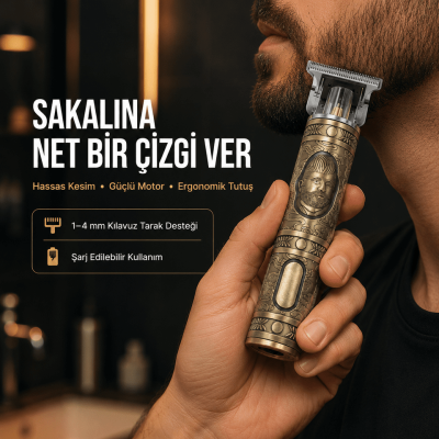Saç ve Sakal İçin Çok Fonksiyonlu Güçlü Kesme Makinesi