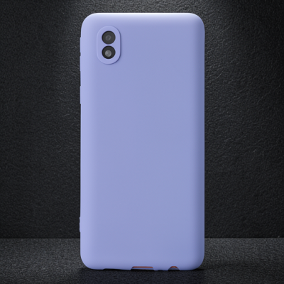 Samsung Galaxy A01 Core Kılıf First Silikon - Lila