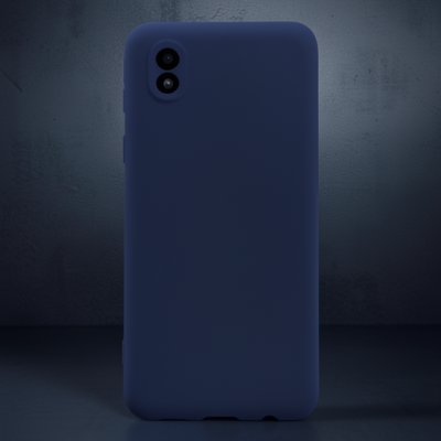 Samsung Galaxy A01 Core Kılıf Nano İçi Kadife Silikon - Lacivert