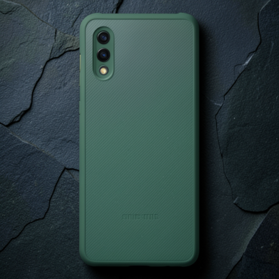 Samsung Galaxy A02 Kılıf Miami Şeffaf Silikon - Koyu Yeşil