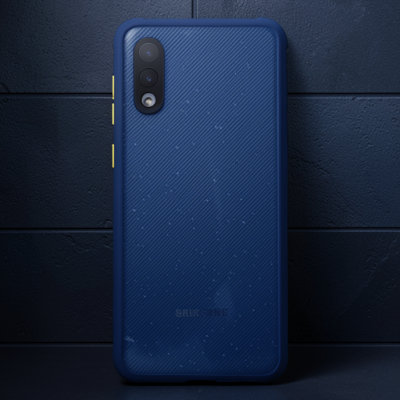 Samsung Galaxy A02 Kılıf Miami Şeffaf Silikon - Lacivert