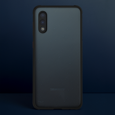Samsung Galaxy A02 Kılıf Miami Şeffaf Silikon - Siyah