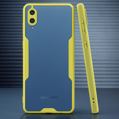 Samsung Galaxy A02 Kılıf Platin Silikon - Sarı