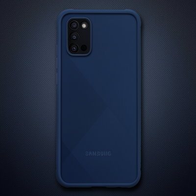 Samsung Galaxy A02s Kılıf Miami Şeffaf Silikon - Lacivert