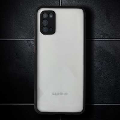 Samsung Galaxy A02s Kılıf Miami Şeffaf Silikon - Siyah