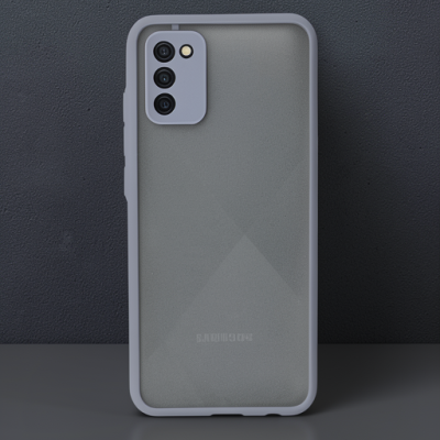 Samsung Galaxy A02s Kılıf Montreal Silikon Kapak - Gri
