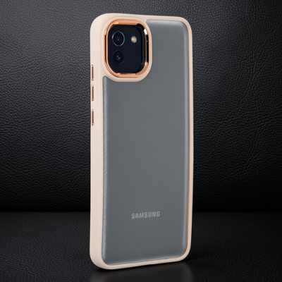 Samsung Galaxy A03 Kılıf Dora Kapak - Pudra