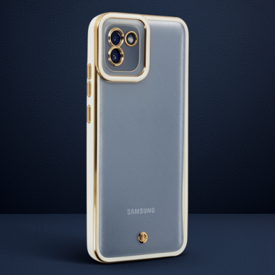 Samsung Galaxy A03 Kılıf Liva Lens Silikon - Beyaz