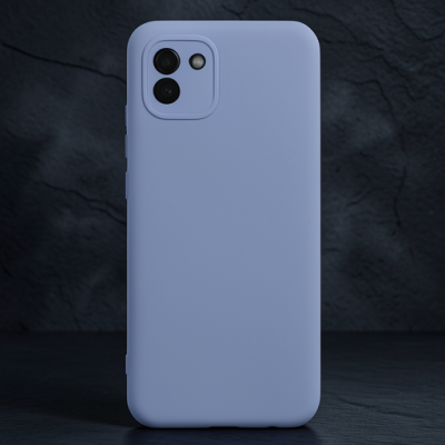 Samsung Galaxy A03 Kılıf Nano İçi Kadife Silikon - Lila