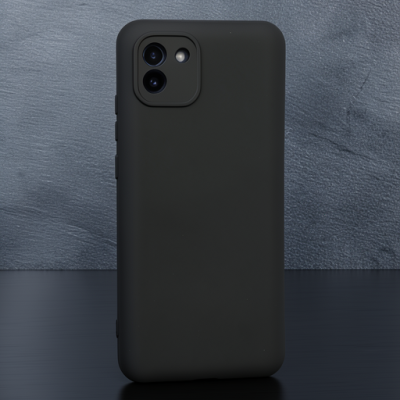 Samsung Galaxy A03 Kılıf Nano İçi Kadife Silikon - Siyah