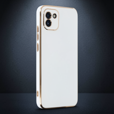 Samsung Galaxy A03 Kılıf Volet Silikon - Beyaz